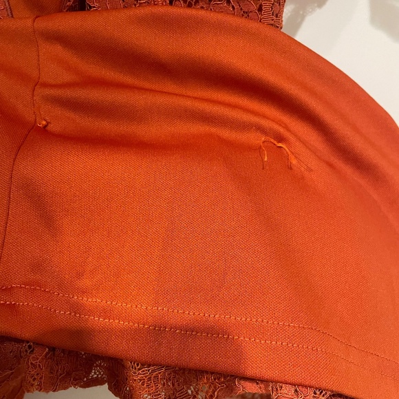 Orange cape sleeve dress - Picture 7 of 7